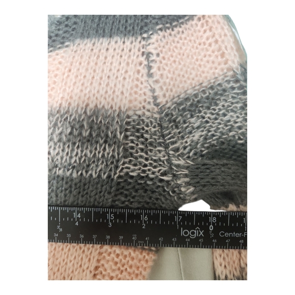 Long Sleeve Striped Bodycon Sweater Mini Dress Women's Med Preppy - Picture 4 of 10